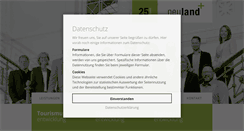 Desktop Screenshot of neulandplus.de